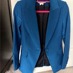 Veronica Beard Vibrant Blue and Pink Jacket